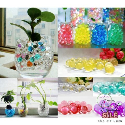 Bộ 1000 Hạt Nở Nhiều Màu Cầu Vồng - Trang Trí Lọ Hoa Sáng Bừng Sắc Màu và Giúp Giữ Ẩm Cho Cây Thêm Xanh Tươi