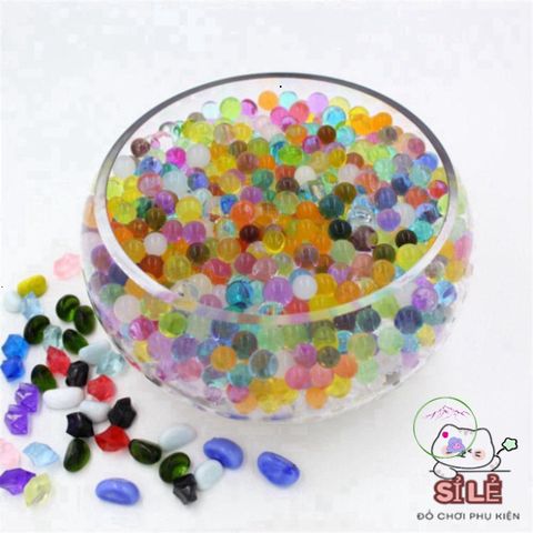 Bộ 1000 Hạt Nở Nhiều Màu Cầu Vồng - Trang Trí Lọ Hoa Sáng Bừng Sắc Màu và Giúp Giữ Ẩm Cho Cây Thêm Xanh Tươi
