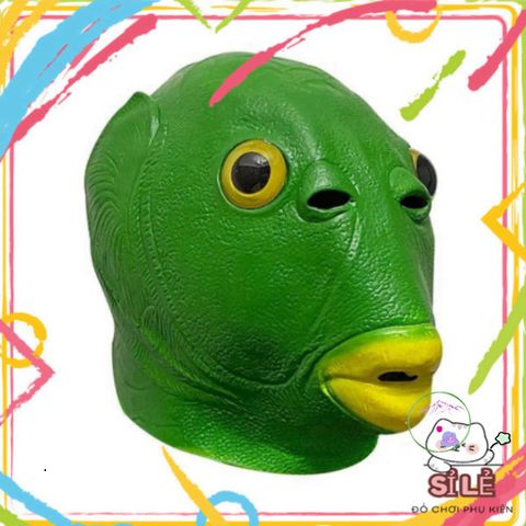 Mặt Nạ Cá Da Xanh Cosplay - Mặt Nạ Ếch Xanh Silicon Độc Đáo Cho Bữa Tiệc Hóa Trang và Lễ Hội Halloween