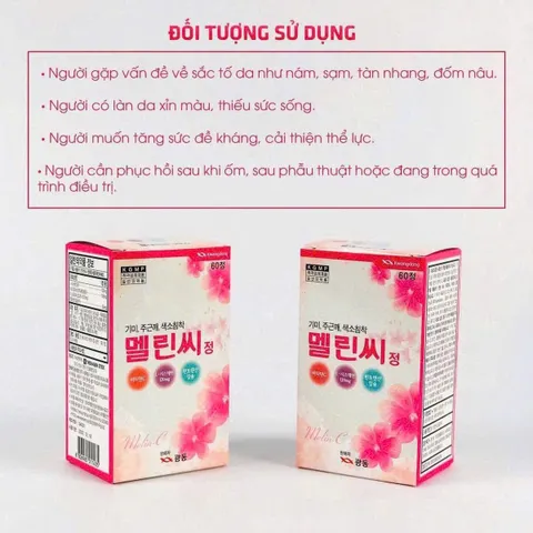 Viên Uống Giúp Mờ Nám Tàn Nhang Melin-C Kwangdong Hàn Quốc - 120 Viên, Dưỡng Trắng Da, Hỗ Trợ Sáng Da, Chống Lão Hóa