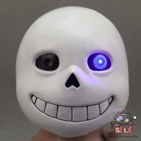 Mặt Nạ Đầu Mắt Xanh Undertale Sans - Phụ Kiện Hóa Trang Độc Đáo Cho Fan Game, Halloween, Tiệc Tùng
