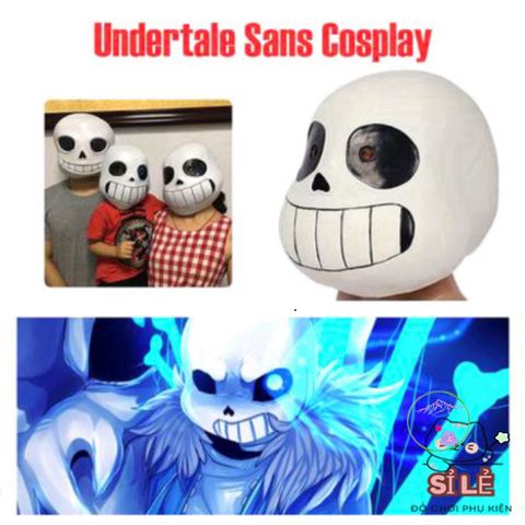 Mặt Nạ Đầu Mắt Xanh Undertale Sans - Phụ Kiện Hóa Trang Độc Đáo Cho Fan Game, Halloween, Tiệc Tùng