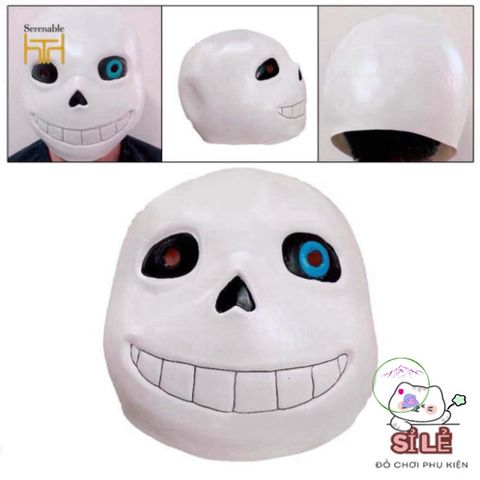 Mặt Nạ Hóa Trang Undertale Sans - Phụ Kiện Halloween Cosplay Người Lớn, Đầu Toàn Diện Độc Đáo, Tạo Ấn Tượng Tại Tiệc Tùng