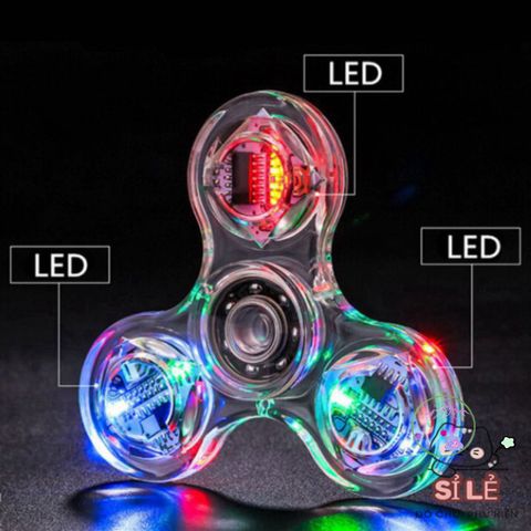 Bánh Xe Giảm Stress LED Đổi Màu Rực Rỡ - Phụ Kiện Thời Trang Độc Đáo Cho Trẻ Em và Người Lớn, Giải Tỏa Căng Thẳng Sáng Tạo