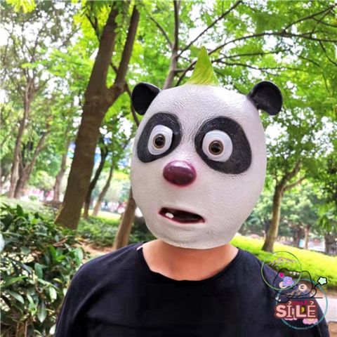 Mặt Nạ Gấu Trúc Ngáo - Phụ Kiện Halloween Độc Đáo, Dễ Thương Cho Tiệc Hóa Trang Và Chụp Ảnh Trên Mạng Xã Hội