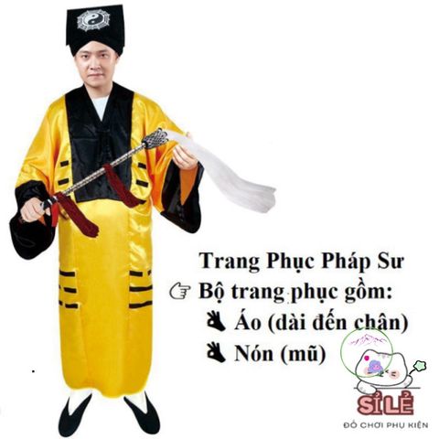 Bộ Hóa Trang Halloween Người Lớn - Cương Thi & Pháp Sư Diêm Vương Huyền Bí - Trang Phục Cosplay Độc Đáo