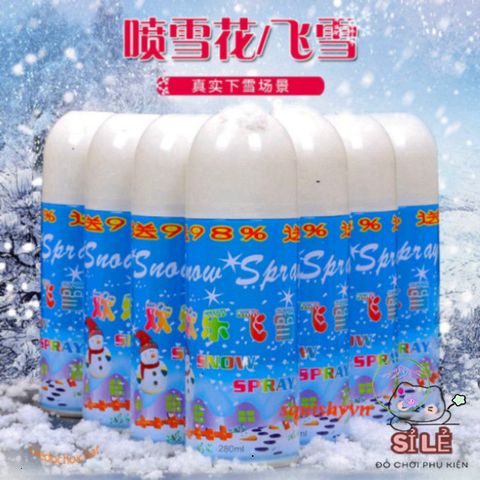 Bình Xịt Tuyết Giáng Sinh 250ml - Phụ Kiện Trang Trí Tiệc Tùng, Tạo Không Khí Lễ Hội Diệu Kỳ cho Mọi Dịp