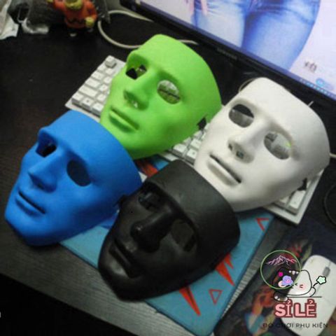 Mặt Nạ Cosplay Jabbawockeez Trắng - Phụ Kiện Hóa Trang Độc Đáo Cho Tiệc Tùng & Biểu Diễn Nghệ Thuật