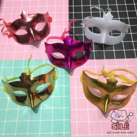 Mặt Nạ Trang Điểm Nửa Mặt Độc Đáo Halloween - Phụ Kiện Thời Trang Sắc Màu Dành Cho Dịp Lễ Hội