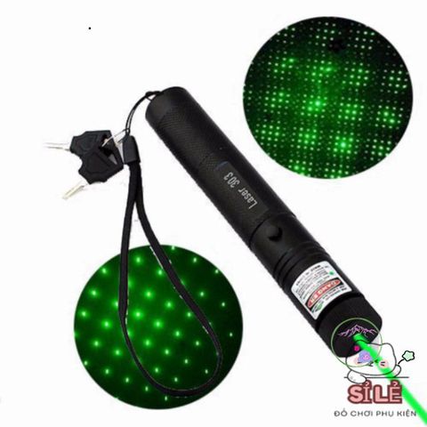 Đèn Pin Laser Xanh 303 Chống Nước - Đèn Chiếu Sáng Cao Cấp 260 Lumens, Thích Hợp Du Lịch và Trình Bày Chuyên Nghiệp