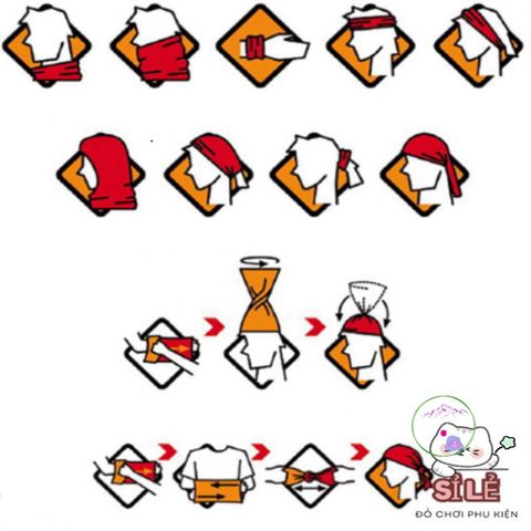 Khăn Phượt Đa Năng Màu Đen - Chống Nắng, Bụi Bẩn, Phụ Kiện Thời Trang Độc Đáo Cho Cuộc Phiêu Lưu Ngoài Trời