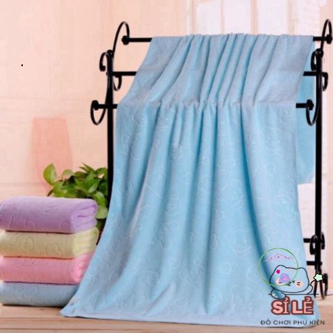 Khăn Tắm Gia Đình Nhật Bản 140x70 cm - Siêu Mềm, Thấm Hút Tốt, An Toàn Cho Da Nhạy Cảm, Màu Sắc Đẹp Mắt