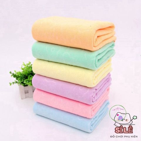 Khăn Tắm Gia Đình Nhật Bản 140x70 cm - Siêu Mềm, Thấm Hút Tốt, An Toàn Cho Da Nhạy Cảm, Màu Sắc Đẹp Mắt