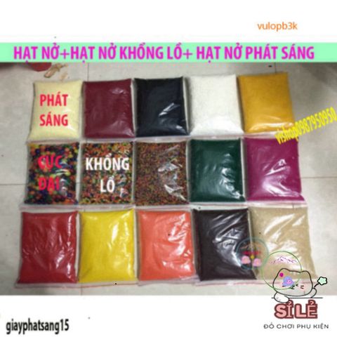 Hạt Nở Khổng Lồ 1KG - Đầy Màu Sắc Rực Rỡ, Giải Trí Cho Trẻ Em Và Trang Trí Sáng Tạo Không Gian Sống