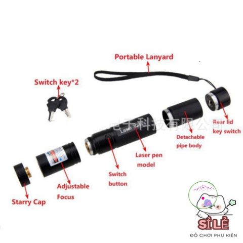 Đèn Pin Laser 303 Mạnh Mẽ - Chiếu Sáng Tia Xanh Đỏ Với Hiệu Ứng Nhiệm Màu, Dụng Cụ Tiện Ích Cho Thám Hiểm Ngoài Trời