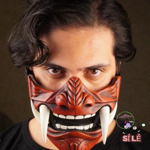 Mặt Nạ Hannya Quỷ Nhật Bản - Mặt Nạ Cosplay Halloween Unisex từ Cao Su An Toàn Và Thoải Mái - Phụ Kiện Sự Kiện Độc Đáo