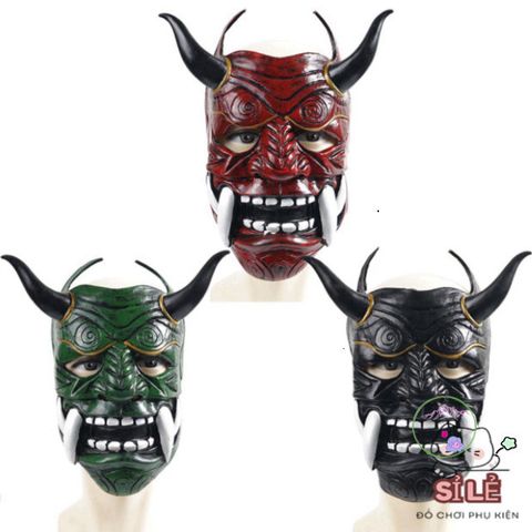Mặt Nạ Hannya Quỷ Nhật Bản - Mặt Nạ Cosplay Halloween Unisex từ Cao Su An Toàn Và Thoải Mái - Phụ Kiện Sự Kiện Độc Đáo