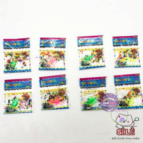 Bộ Hạt Nở Đa Sắc 20 Bịch - 100 Hạt Thủy Tinh Mỗi Bịch - Trang Trí Cắm Hoa Sáng Tạo An Toàn, Thân Thiện Môi Trường