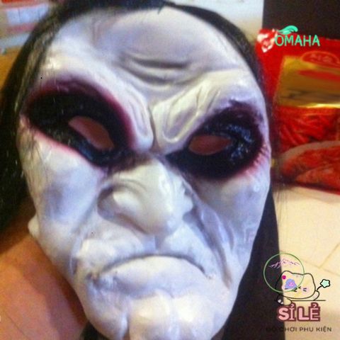 Mặt Nạ Ma Kinh Dị Zombie Đen Thoáng Khí - Phụ Kiện Trang Điểm Halloween Độc Đáo Cho Bữa Tiệc Hóa Trang