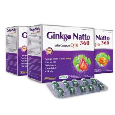 Viên uống bổ não Ginkgo Natto 100 viên - Hỗ trợ trí nhớ, tuần hoàn não