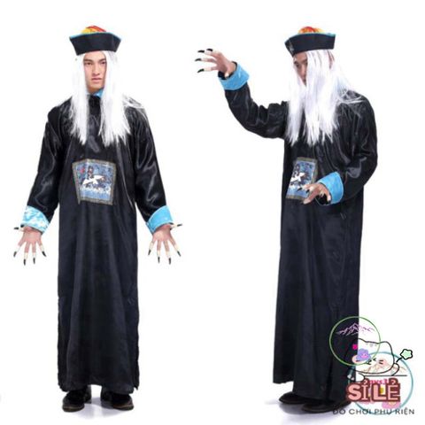 Bộ Trang Phục Ma Cương Thi Đáng Sợ Cho Halloween - Costume Phán Quan Huyền Bí Dành Cho Tiệc Hóa Trang và Cosplay