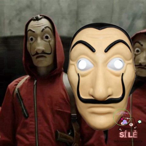 Mặt Nạ Queen Salvador Dali - Phụ Kiện Hóa Trang Money Heist Cho Halloween Và Tiệc Tùng - An Toàn Và Độc Đáo