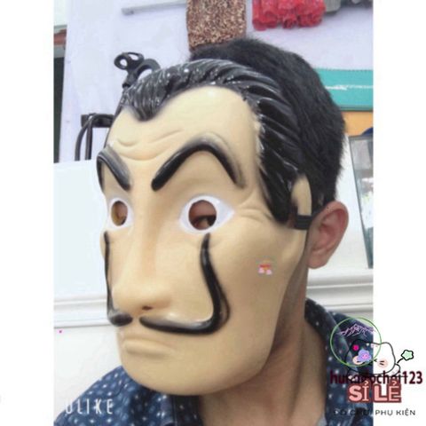 Mặt Nạ Nữ Hoàng Salvador Dali - Biểu Tượng Money Heist Hoàn Hảo cho Halloween và Các Sự Kiện Hóa Trang