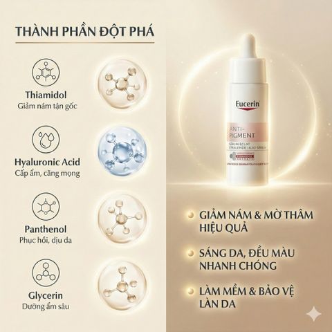 Serum Eucerin Anti-Pigment 30ml - Giảm Đốm Nâu và Mờ Thâm Nám cho Da Dầu, Dưỡng Trắng Da Hiệu Quả