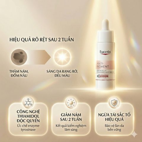 Serum Eucerin Anti-Pigment 30ml - Giảm Đốm Nâu và Mờ Thâm Nám cho Da Dầu, Dưỡng Trắng Da Hiệu Quả