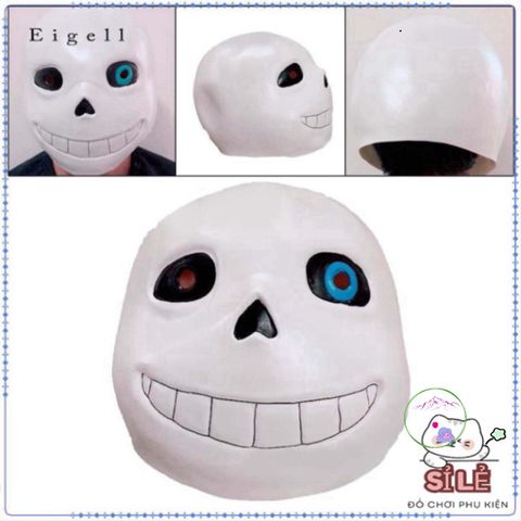 Mặt Nạ Halloween Undertale Sans - Đồ Trang Trí Đầu Cao Su Cho Người Yêu Thích Game Hóa Trang, Phụ Kiện Tiệc Tùng