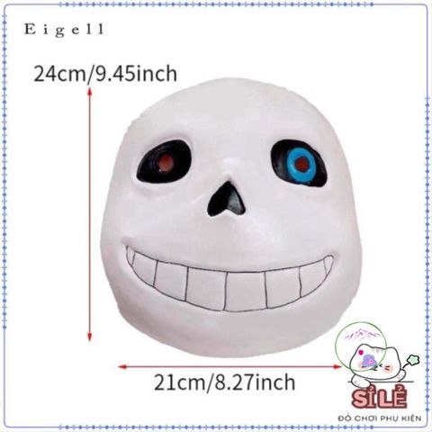 Mặt Nạ Halloween Undertale Sans - Đồ Trang Trí Đầu Cao Su Cho Người Yêu Thích Game Hóa Trang, Phụ Kiện Tiệc Tùng
