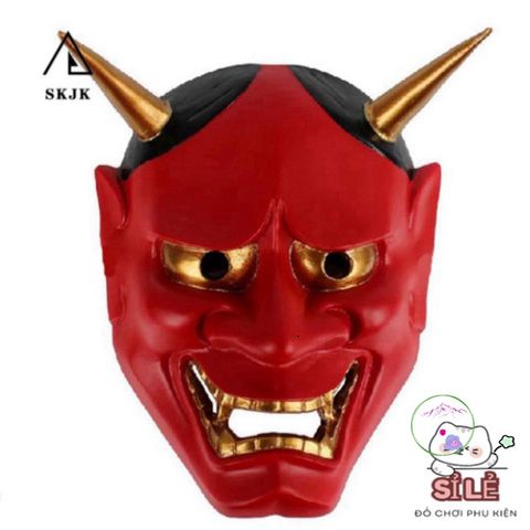 Mặt Nạ Cosplay Hannya Oni Noh Nghệ Thuật - Phụ Kiện Halloween và Tiệc Tùng Đậm Chất Nhật Bản