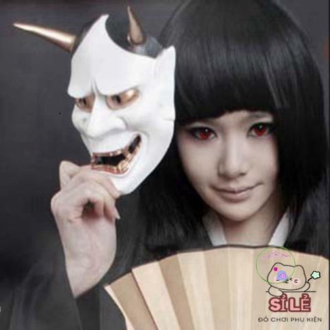 Mặt Nạ Cosplay Hannya Oni Noh Nghệ Thuật - Phụ Kiện Halloween và Tiệc Tùng Đậm Chất Nhật Bản