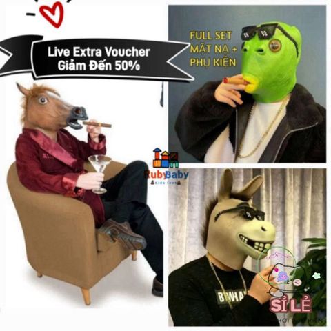 Mặt Nạ Halloween Đầu Ngựa Cosplay Cho Trẻ Em - Đồ Chơi Hóa Trang Độc Đáo, Sắc Màu Tươi Sáng, Quà Tặng Vui Chơi Tại Nhà