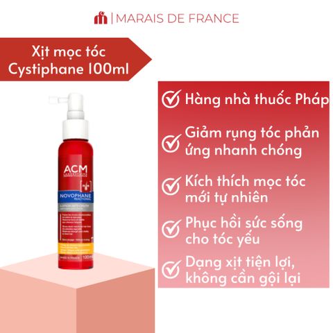 Tinh Chất Giảm Rụng Tóc ACM Novophane 100ml - Nuôi Dưỡng Da Đầu, Kích Thích Mọc Tóc Khỏe, Dược Mỹ Phẩm Pháp
