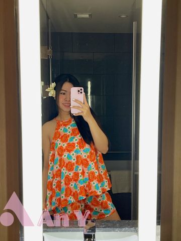 Đồ Bộ Mặc Nhà Thời Trang Tết 2026 - Đồ Ngủ Vải Tole Kiểu Yếm Quần Ngắn Họa Tiết Hoa Mẫu Đơn Đỏ Cam (Có Bigsize)