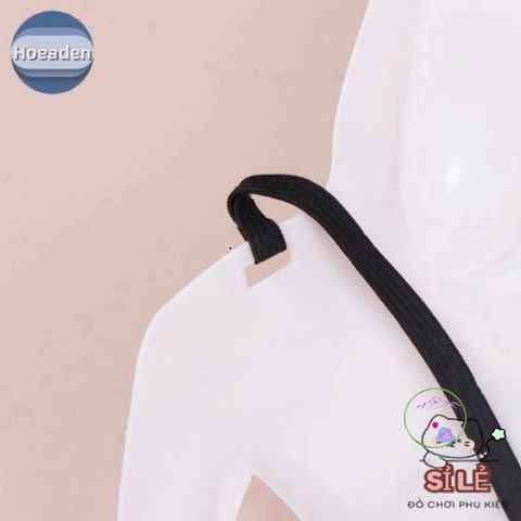 Mặt Nạ Thỏ Black & White Hoeaden - Phụ Kiện Trang Trí Halloween & Cosplay Độc Đáo, Thiết Kế Ngộ Nghĩnh, Chất Liệu Bền Bỉ