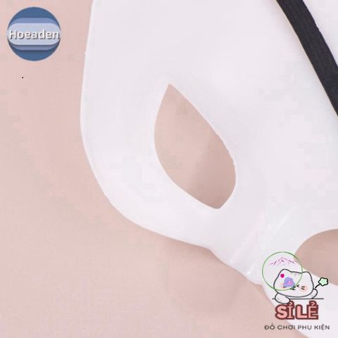 Mặt Nạ Thỏ Black & White Hoeaden - Phụ Kiện Trang Trí Halloween & Cosplay Độc Đáo, Thiết Kế Ngộ Nghĩnh, Chất Liệu Bền Bỉ