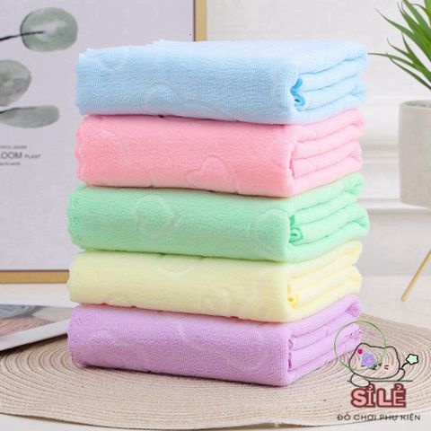 Khăn tắm microfiber lớn hình Gấu Nhật Bản - Siêu thấm hút, mềm mại 70x140 cm, đồ chơi cho bé và nhu cầu chăm sóc cá nhân