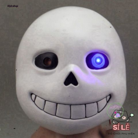 Mặt Nạ Mắt Xanh Undertale Sans - Phụ Kiện Halloween Độc Đáo Cho Tín Đồ Game và Sự Kiện Hóa Trang