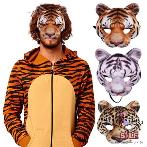 Mặt Nạ Halloween 3D Hài Hước - Thiết Kế Độc Đáo Tạo Dáng Thú Vị Cho Bữa Tiệc, Lễ Hội, Dã Ngoại