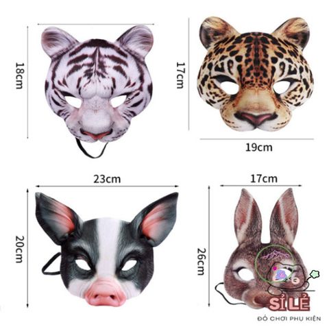 Mặt Nạ Halloween 3D Hài Hước - Thiết Kế Độc Đáo Tạo Dáng Thú Vị Cho Bữa Tiệc, Lễ Hội, Dã Ngoại