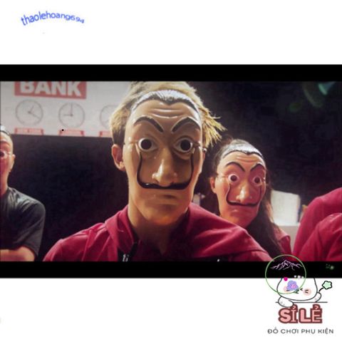 Mặt Nạ Hóa Trang Salvador Dali - Biểu Tượng La Casa De Papel Cho Tiệc Halloween và Lễ Hội Nghệ Thuật