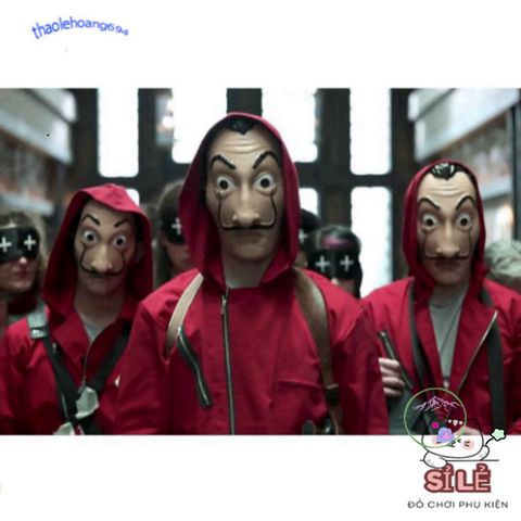 Mặt Nạ Hóa Trang Salvador Dali - Biểu Tượng La Casa De Papel Cho Tiệc Halloween và Lễ Hội Nghệ Thuật