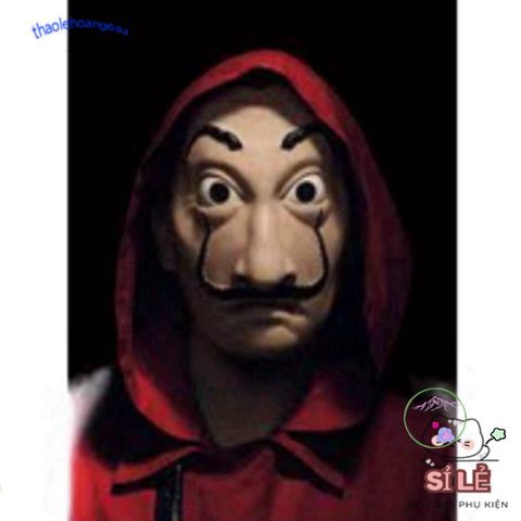 Mặt Nạ Hóa Trang Salvador Dali - Biểu Tượng La Casa De Papel Cho Tiệc Halloween và Lễ Hội Nghệ Thuật