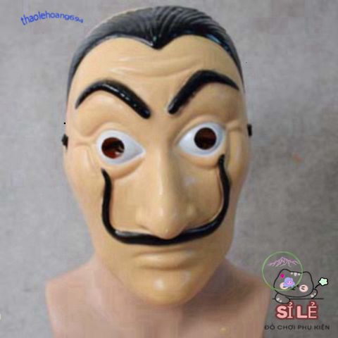 Mặt Nạ Hóa Trang Salvador Dali - Biểu Tượng La Casa De Papel Cho Tiệc Halloween và Lễ Hội Nghệ Thuật