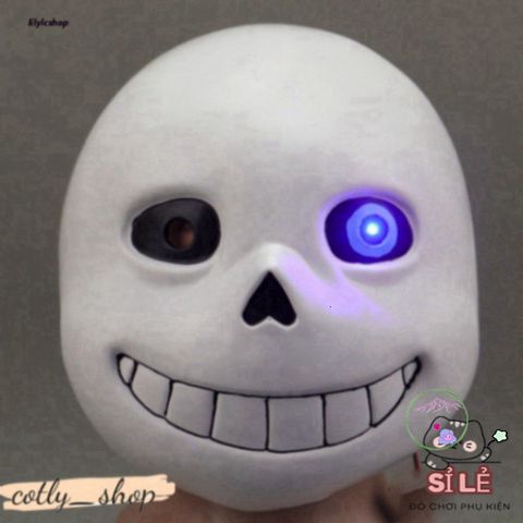 Mặt Nạ Mắt Xanh Sans Undertale - Phụ Kiện Hóa Trang Độc Đáo Cho Gamer - Halloween, Cosplay, Quà Tặng Sáng Tạo