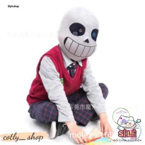 Mặt Nạ Mắt Xanh Sans Undertale - Phụ Kiện Hóa Trang Độc Đáo Cho Gamer - Halloween, Cosplay, Quà Tặng Sáng Tạo