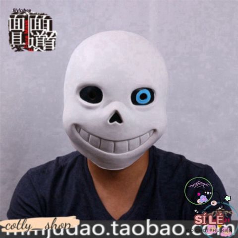 Mặt Nạ Mắt Xanh Sans Undertale - Phụ Kiện Hóa Trang Độc Đáo Cho Gamer - Halloween, Cosplay, Quà Tặng Sáng Tạo