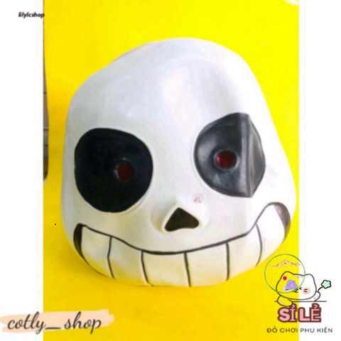 Mặt Nạ Mắt Xanh Sans Undertale - Phụ Kiện Hóa Trang Độc Đáo Cho Gamer - Halloween, Cosplay, Quà Tặng Sáng Tạo